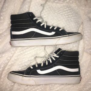Black high top Vans